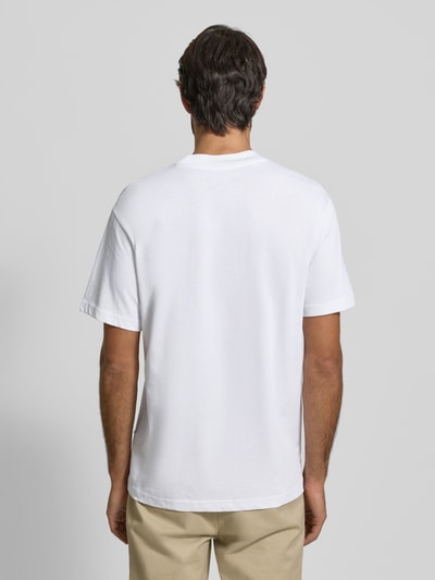 SELECTED HOMME Regular fit T-shirt van puur katoen, model 'COLMAN' Wit - 5