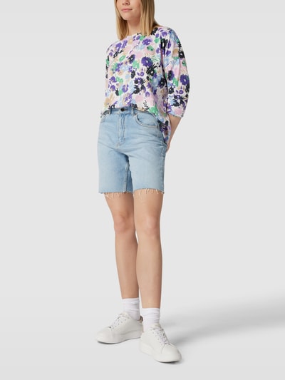 B.Young Shirt met lange mouwen en all-over motief, model 'Sky' Roze - 1