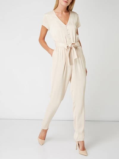 Jake*s Collection Jumpsuit mit Taillenband  Rose 1