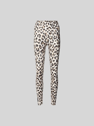Juvia Leggings mit Allover-Animal-Print Ecru 2