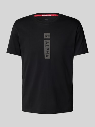 Alpha Industries T-Shirt mit Label-Print Black 2