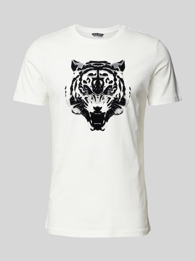 Antony Morato T-Shirt mit geripptem Rundhalsausschnitt Weiss 2