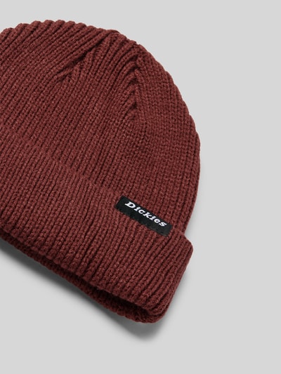 Dickies Czapka beanie z detalem z logo Ciemnoczerwony 2