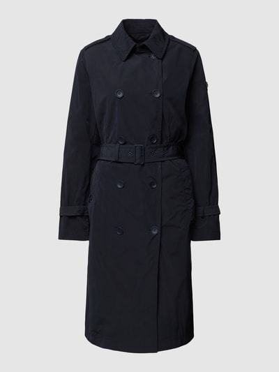 Peuterey Trenchcoat met riem, model 'SALTUM' Donkerblauw - 2