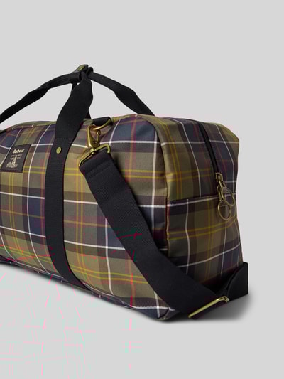 Barbour Weekendtas met all-over motief, model 'TORRIDON HOLDALL' Kaki - 3