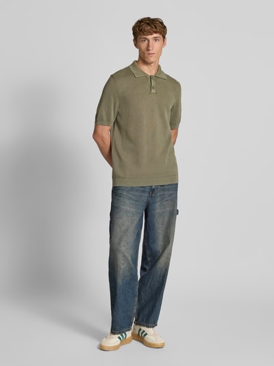 Marc O'Polo Denim Koszulka polo o kroju Regular Fit z czystej bawełny Oliwkowy 1