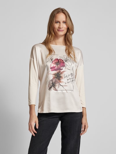 Christian Berg Woman T-shirt met 3/4-mouwen Ecru - 4