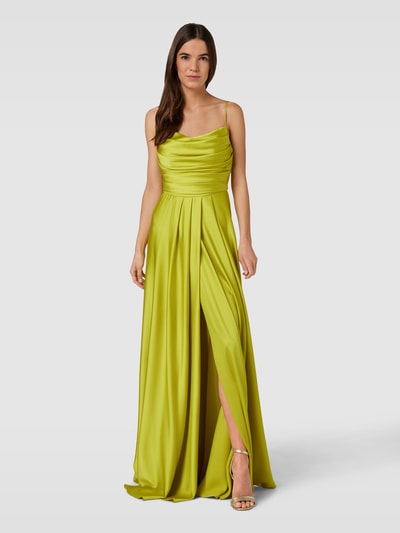 TROYDEN COLLECTION Cocktailkleid mit Wasserfall-Ausschnitt Apfel 4