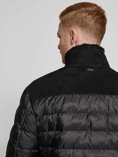 BOSS Jacke aus Ziegenleder mit Stehkragen Modell 'Mauricio' Black 3