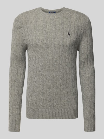 Polo Ralph Lauren Regular fit gebreide pullover van een mix van wol en kasjmier Donkergrijs - 2