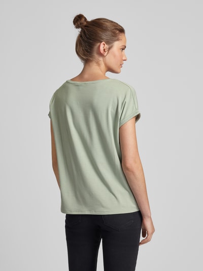 QS T-shirt met labeldetail Lichtgroen - 5