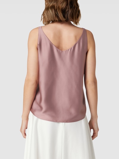 Swing Top aus Satin mit V-Ausschnitt Mauve 5