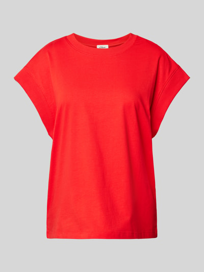 s.Oliver RED LABEL T-shirt o kroju relaxed fit z czystej bawełny Czerwony 2