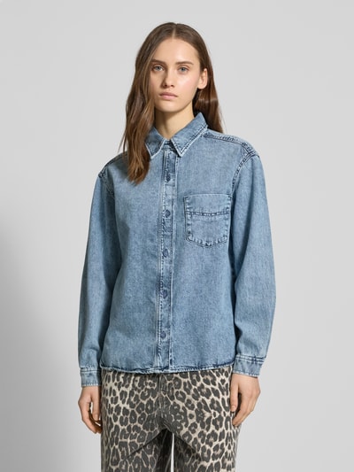 Marc O'Polo Denim Regular Fit Jeansbluse mit Brusttasche Jeansblau 4