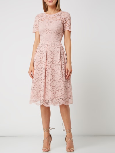 ROBE LÉGÈRE Kleid aus floraler Spitze  Altrosa 1