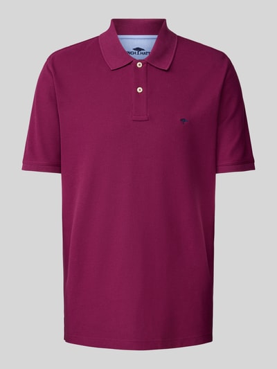 Fynch-Hatton Poloshirt met logostitching Bordeaux - 2