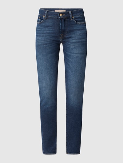 7 For All Mankind Slim fit jeans met stretch, model 'Roxanne' Blauw - 2