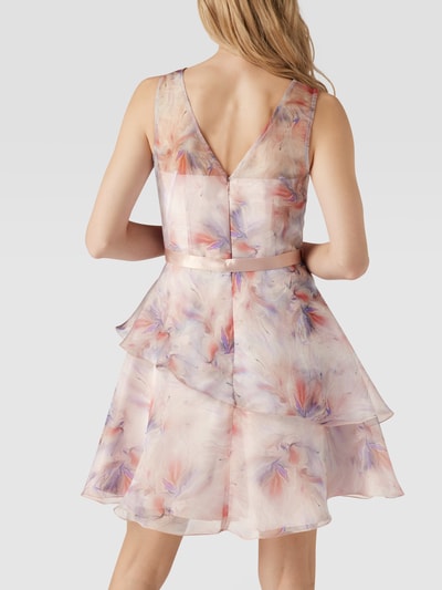 Swing Cocktailkleid mit floralem Muster Rosé 5