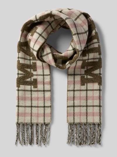 Marc O'Polo Denim Schal aus Schurwoll-Mix mit Alpaka-Anteil Khaki 1