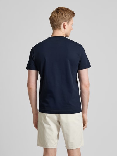 Tom Tailor T-Shirt mit Label-Print Dunkelblau 5
