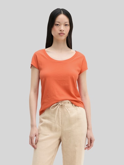 Marc O'Polo Regular Fit T-Shirt aus reiner Baumwolle Orange 4