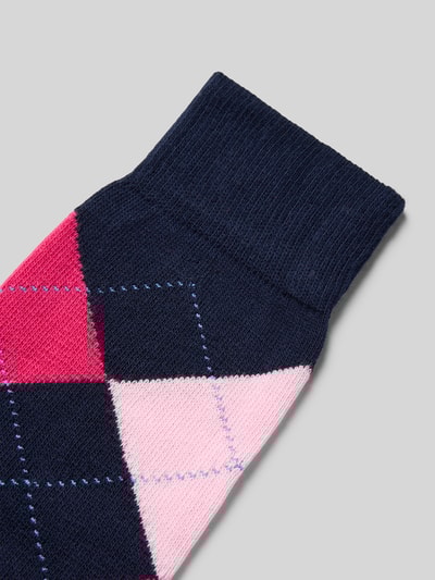 Burlington Sokken met ribboord Blauw - 2