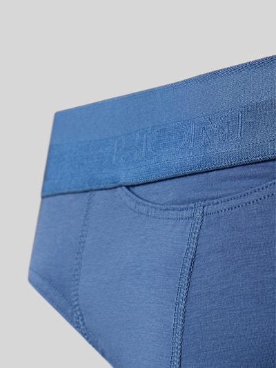 HOM Figi z elastycznym pasem z logo Jeansowy niebieski 2