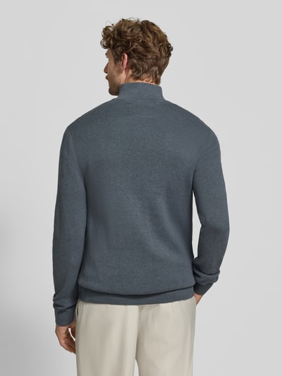 JACK & JONES Premium Slim Fit Pullover aus reiner Baumwolle Modell 'MILANO' Bleu Melange 5