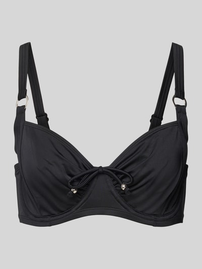 DORINA Bikini-Oberteil mit Schleifen-Detail Modell 'FIJI' Black 1