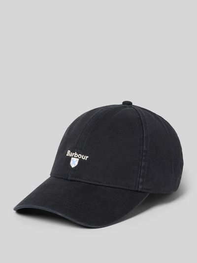 Barbour Czapka z daszkiem z czystej bawełny model 'CASCADE' Czarny 1