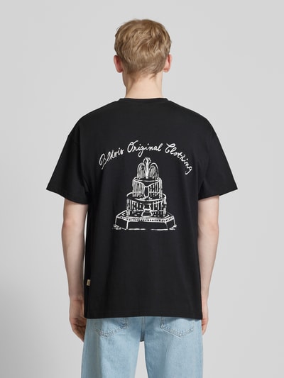 BLKVIS T-shirt met labelstitching, model 'PRIMAVERA' Zwart - 5