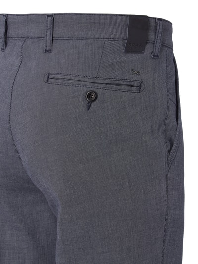 Brax Regular Fit Chino mit Webmuster Blau Melange 2