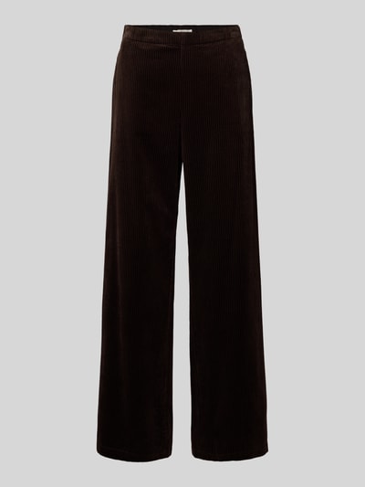 Marc O'Polo Spodnie sztruksowe o kroju straight fit z czystej bawełny Ciemnobrązowy 2