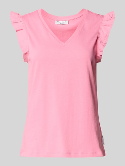 Marc O'Polo Denim Tanktop mit Volantärmel Pink 2
