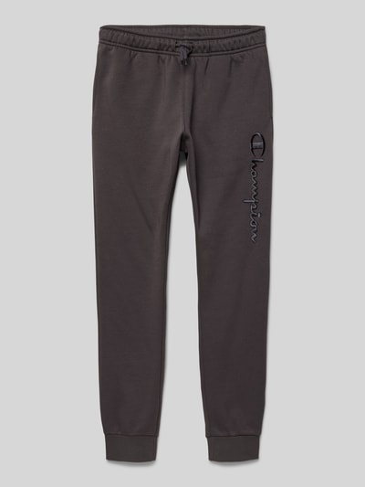 CHAMPION Sweatpants mit Logo-Stitching Graphit 1