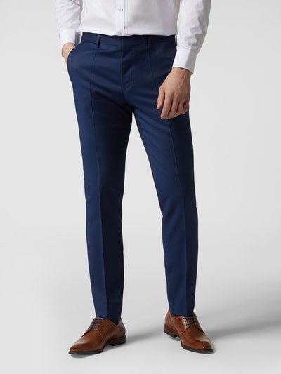 BOSS Pantalon van scheerwol, model 'Genius' Koningsblauw - 4