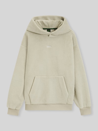 BOSS Green Regular Fit Sweatshirt mit Teddyfleece-Kapuze Beige 2