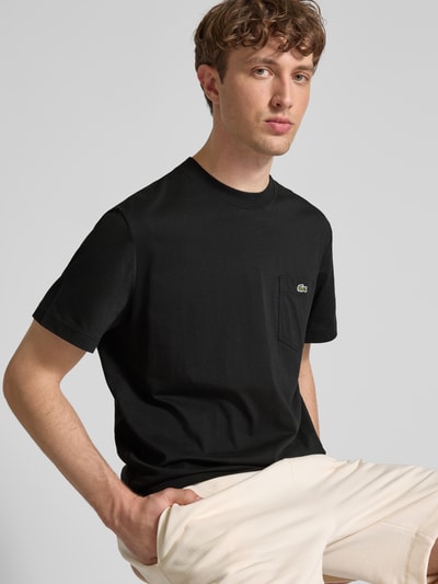 Lacoste T-Shirt mit Brusttasche Black 3