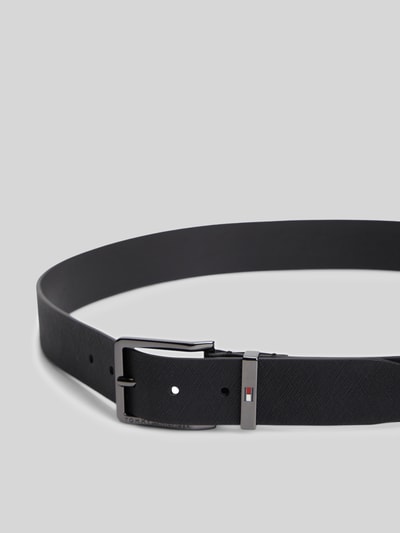 Tommy Hilfiger Gürtel aus echtem Leder Modell 'OLIVER SAFFIANO 3.5' BLACK 3