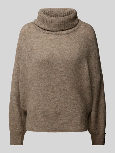 ICHI Rollkragenpullover mit Rollkragen Modell 'KAMARA' Taupe 2