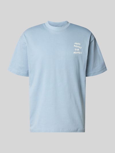 Produktfoto, Loose Fit T-Shirt aus reiner Baumwolle Modell 'MONEY' von Only & Sons, Optik: Unifarben, Statement-Print-Applikation, Rundhals, Kurzarm, Jersey, Herren T-Shirt