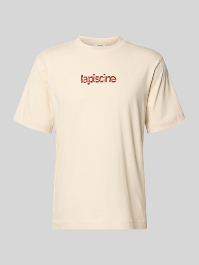 Selected regular fit T-shirt van puur katoen model 'HASPEN' Offwhite - 2
