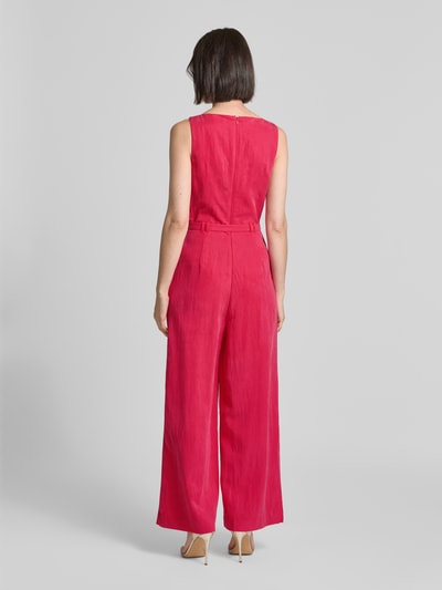 MANGO Jumpsuit mit Taillengürtel Modell 'LIONELA' Rot 5