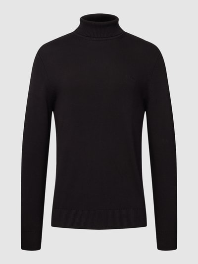 s.Oliver RED LABEL Rollkragenpullover mit Label-Stitching Black 2