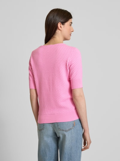 FREE/QUENT Gebreide pullover met 1/2-mouwen, model 'Dodo' Felroze - 5