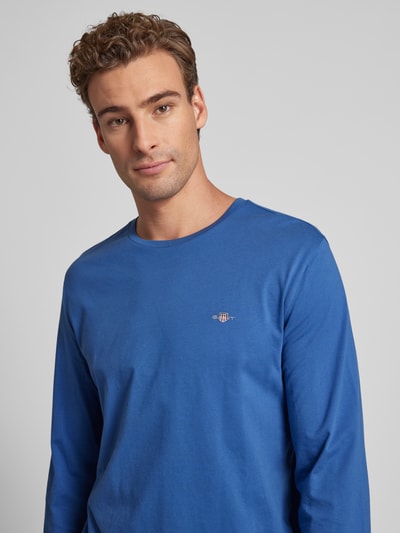 Gant Longsleeve mit Label-Stitching Royal 3