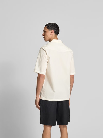 Officine Générale Freizeithemd mit Knopfleiste Offwhite 5