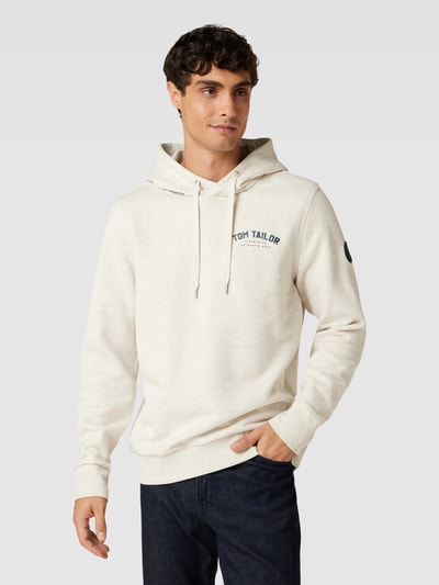 Tom Tailor Hoodie mit Viskose-Anteil und Logo-Detail Beige 4