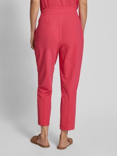 Raffaello Rossi Slim fit stoffen broek met tunnelkoord, model 'AZRA' Fuchsia - 5