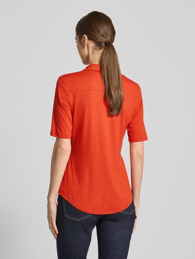 Marc O'Polo Regular Fit Jersey-Bluse mit kurzem Arm aus Viskose-Mix Orange 5